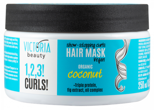 VICTORIA BEAUTY 1,2,3! Curls! for Curly Hair maska matiem, 250 ml