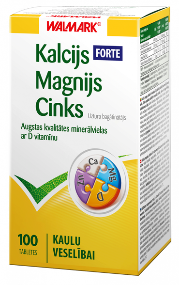 WALMARK   CALCIUM-MAGNESIUM-ZINC Forte pills, 100 pcs.