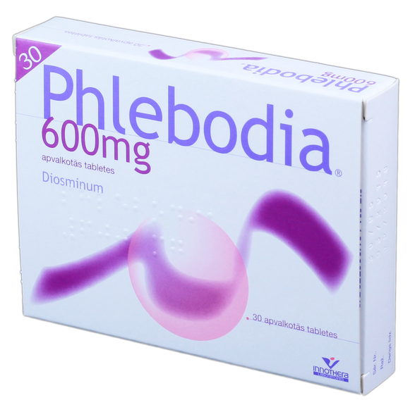 PHLEBODIA 600 mg tabletes, 30 gab.