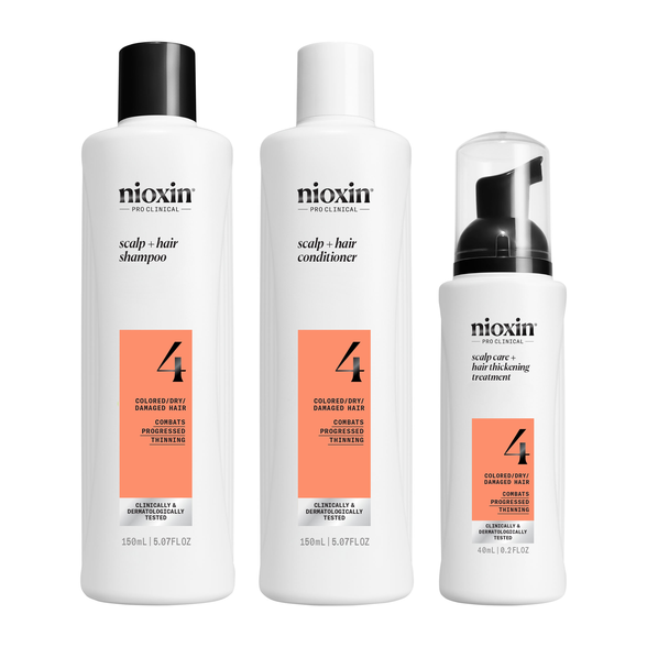 NIOXIN Hair Care System 4 Kit for Colored Hair with Progressed Thinning set, 1 pcs.