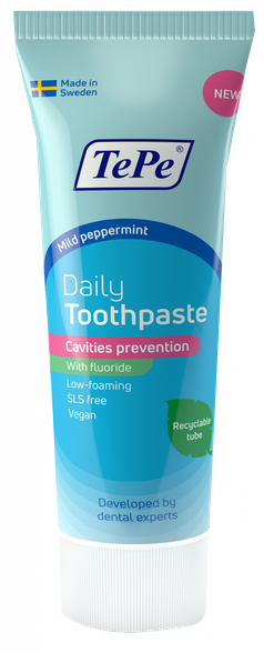 TEPE Daily peppermint toothpaste, 75 ml