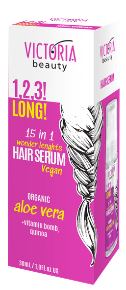 VICTORIA BEAUTY 1,2,3! Long! for Hair Growth hair serum, 30 ml