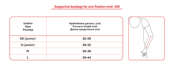LAUMA MEDICAL Supportive bandage for arm fixation L, 1 pcs.
