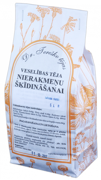 DR.TEREŠKO Nierakmeņu šķīdināšanai beramā tēja, 64 g