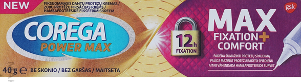 COREGA Max Fixation + Comfort крем для фиксации зубных протезов, 40 г