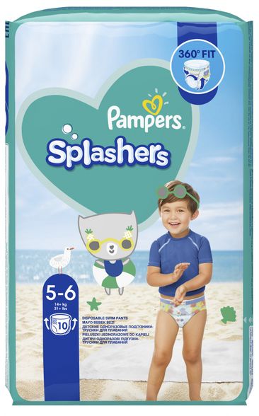 PAMPERS Splashers 5 (14+ kg) nappy pants, 10 pcs.