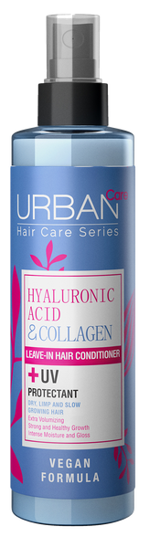 URBAN CARE Hyaluronic Acid&Collagen Leavi-In  matu kondicionieris, 200 ml