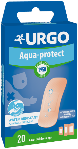 URGO  Aqua-protect moisture impervious bandage, 20 pcs.