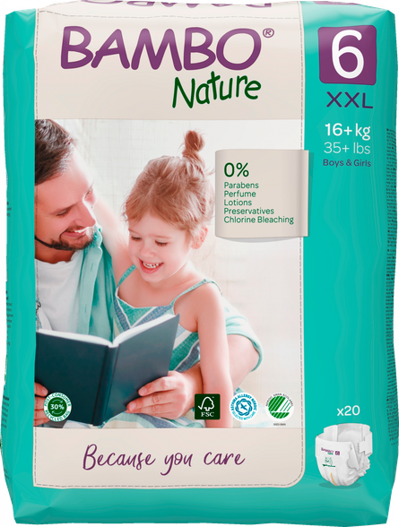 BAMBO Nature XXL-6 (16+kg) diapers, 20 pcs.