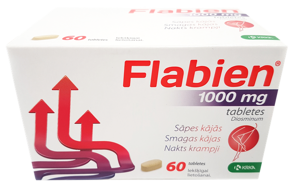 FLABIEN 1000 mg tabletes, 60 gab.