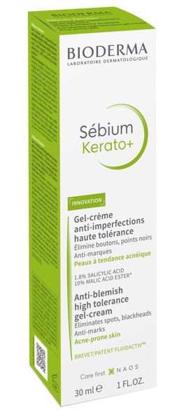 BIODERMA Sebium Kerato+ gel-cream, 30 ml