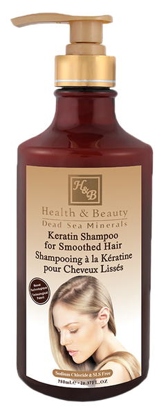 HEALTH&BEAUTY Dead Sea Minerals Keratin šampūns, 780 ml