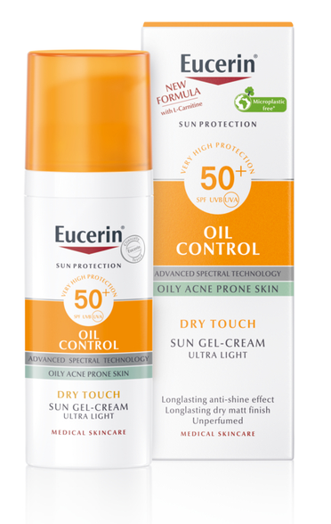 EUCERIN Sun Oil Control SPF 50+ saules aizsarglīdzeklis, 50 ml