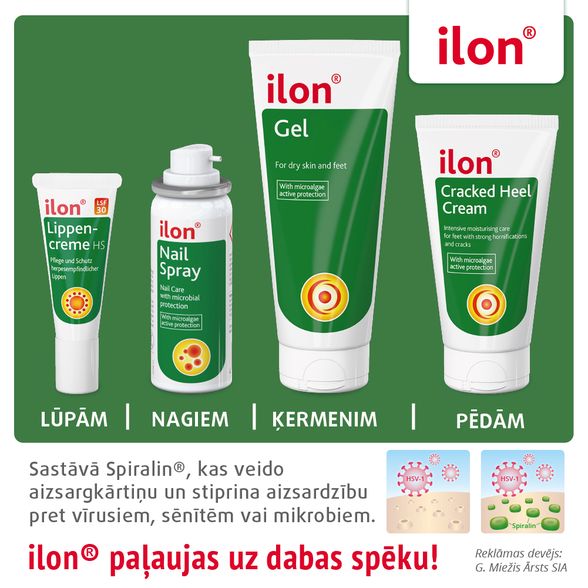 ILON For Dry Skin And Feet foot gel, 100 ml