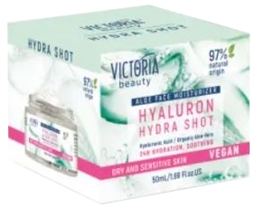 VICTORIA BEAUTY Hyaluron Hydra Shot sejas krēms, 50 ml