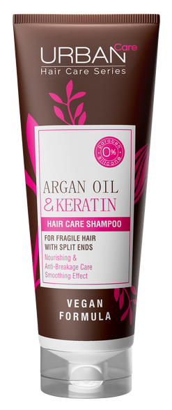 URBAN CARE Argan Oil & Keratin šampūns, 250 ml