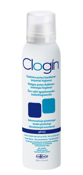 CLOGIN   pH 4,5 intīmās higiēnas putas, 150 ml