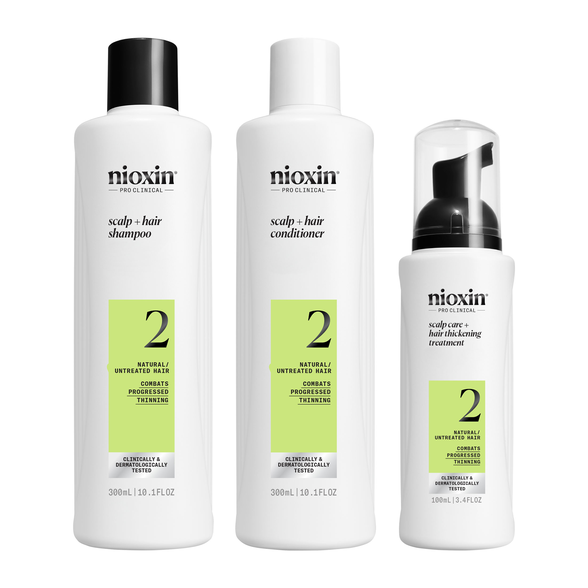 NIOXIN Hair Care System 2 Kit for Natural Hair with Progressed Thinning set, 1 pcs.