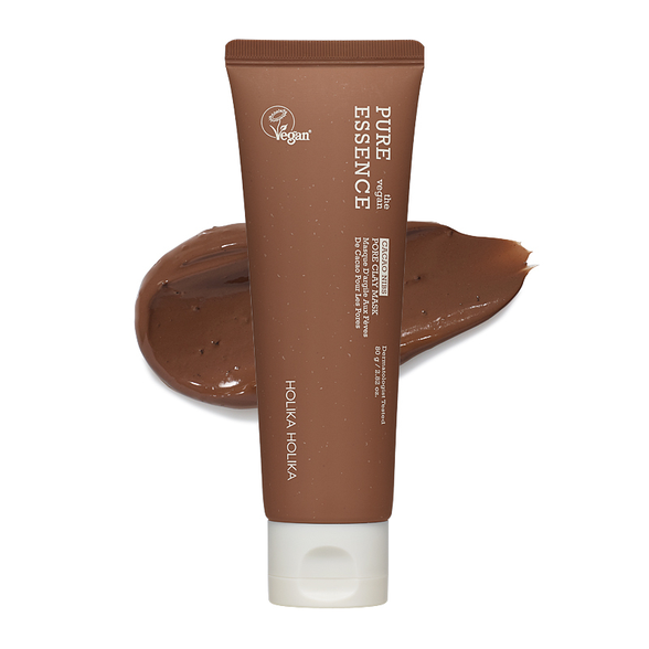 HOLIKA HOLIKA Pure Essence The Vegan Cacao Nibs Pore Clay маска для лица, 80 г