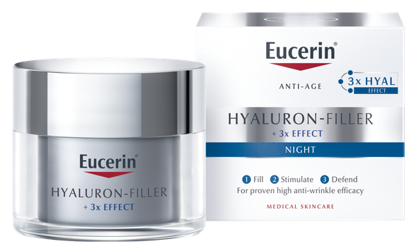 Eucerin Hyaluron Filler Night sejas krēms, 50 ml