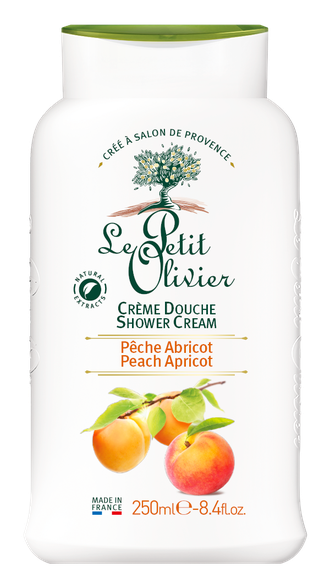 LE PETIT OLIVIER Peach Apricot dušas krēms, 250 ml