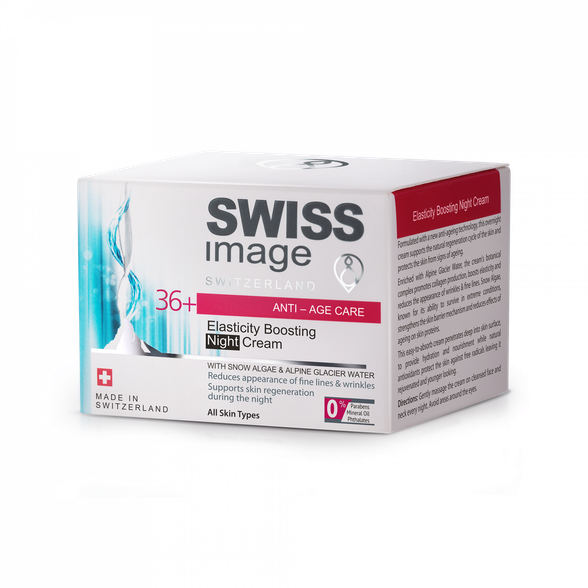 SWISS IMAGE Anti-Age 36+ Elasticity Boosting Night sejas krēms, 50 ml