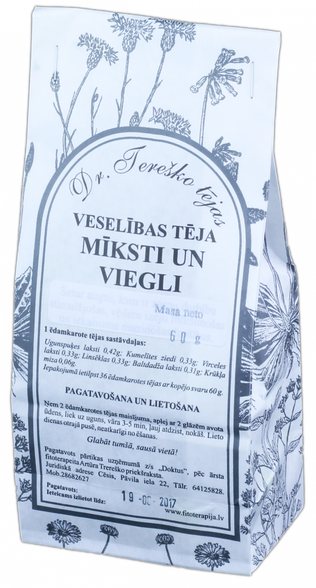 DR.TEREŠKO Wellness Tea Light and Soft loose tea, 60 g