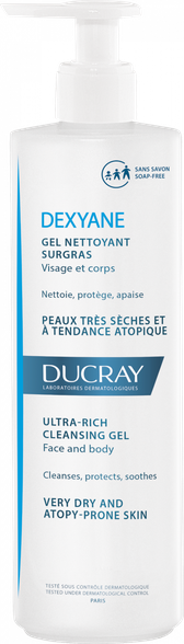 DUCRAY Dexyane Ultra-Rich attīroša želeja, 400 ml