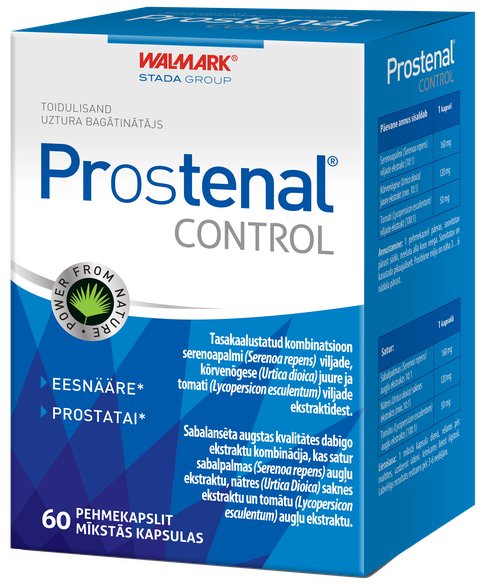PROSTENAL Prostenal Control mīkstās kapsulas, 60 gab.