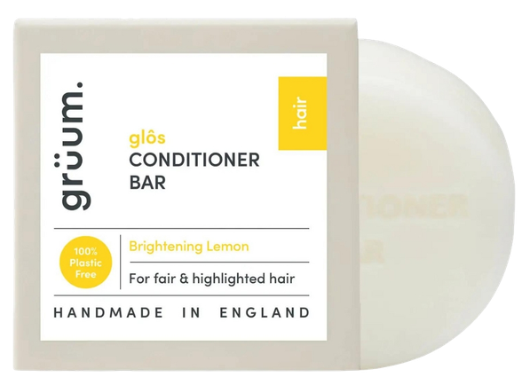 GRUUM Glos Zero Plastic - Brightening conditioner bar, 50 g