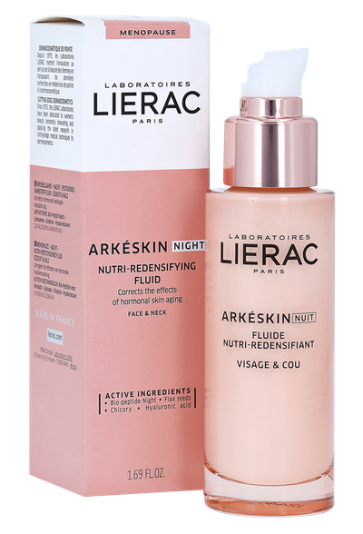 LIERAC Arkeskin+ Dry and Very Dry Facial Skin Care During Menopause Night serum, 50 ml