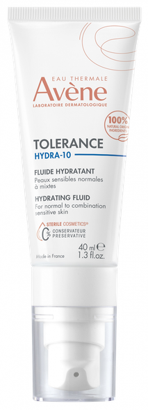 Avene Tolerance Hydra-10 Hydrating fluīds, 40 ml
