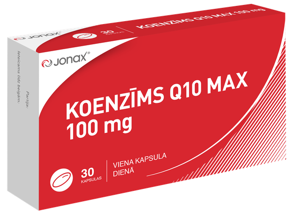 JONAX Koenzīms Q10 Max 100 mg kapsulas, 30 gab.