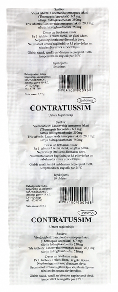 CONTRATUSSIM pills, 10 pcs.