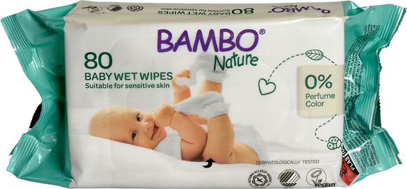 Nature wet wipes, 80 pcs.