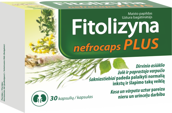 FITOLIZYNA   Nefrocaps Plus kapsulas, 30 gab.
