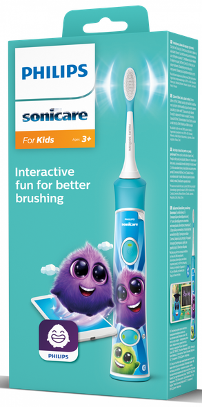 PHILIPS Sonicare KIDS (синяя) HX6322/04 электрическая зубная щетка, 1 шт.