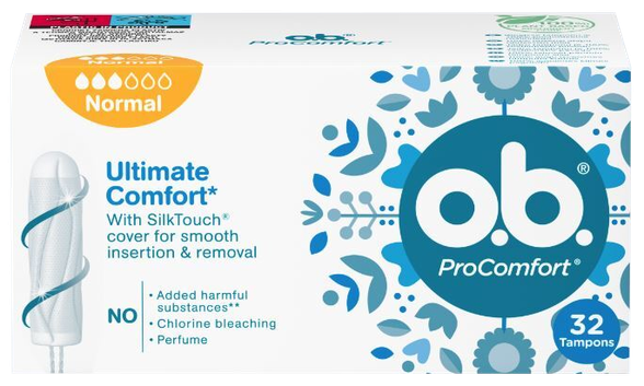 O.B. Ultimate Comfort Normal tamponi, 32 gab.