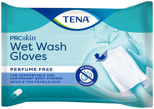 TENA Wet Wash Glove рукавичка для мытья, 8 шт.