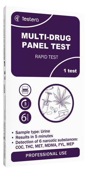 TESTERA Multi-Drug (6 subst) test, 1 pcs.