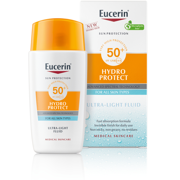 EUCERIN Sun Hydro Protect SPF50+ īpaši viegls sejas fluīds, 50 ml