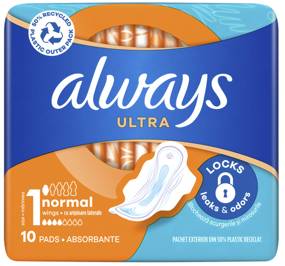 ALWAYS  Ultra Normal pads, 10 pcs.