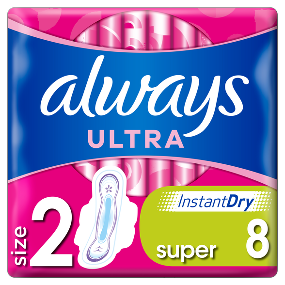 ALWAYS  Ultra Super higiēniskās paketes, 8 gab.