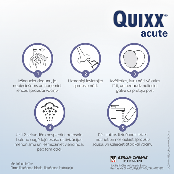 QUIXX  Acute спрей для носа, 100 мл