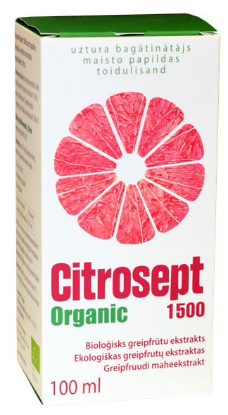 CITROSEPT Organic 1500 pilieni, 100 ml