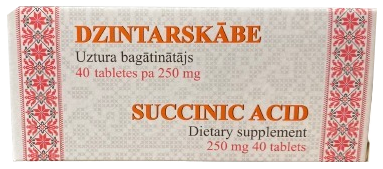 VIOLAHERB Succinic acid pills, 40 pcs.
