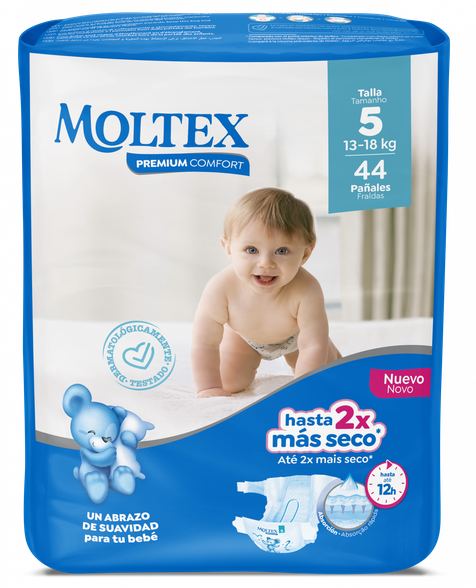 MOLTEX Premium Comfort 5 Junior  (13-18 kg) diapers, 44 pcs.