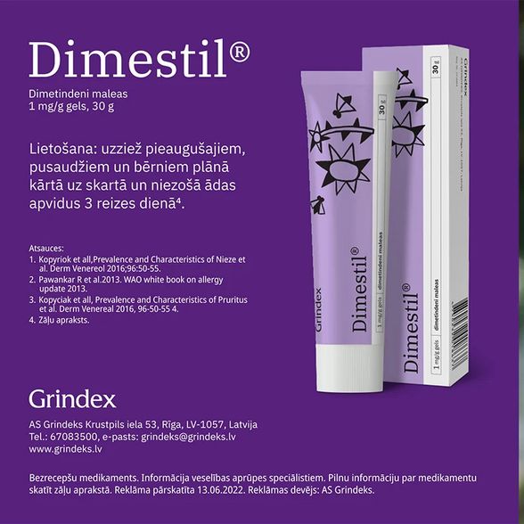 DIMESTIL 1mg/g gels, 30 g