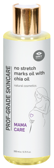 GMT BEAUTY No stretch marks oil with chia oil oil, 200 ml