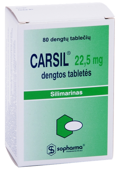 CARSIL 22.5 mg apvalkotās tabletes, 80 gab.
